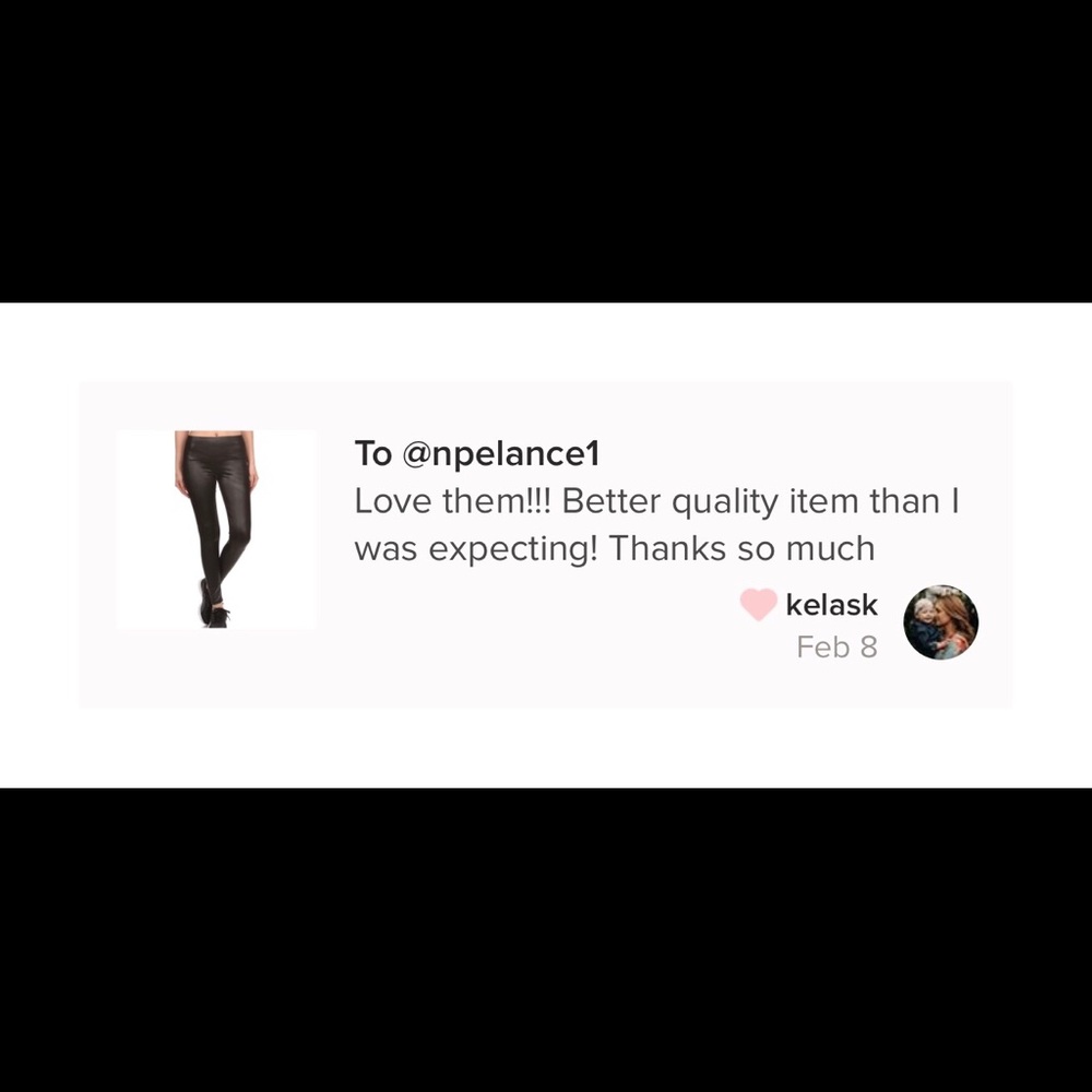 High Waist Faux Leather Leggings - Picture 4 of 6
